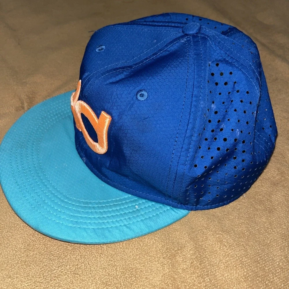 Nike Kids KD Hat Adjustable Basketball SnapBack Aqua Orange Kevin Durant Dri Fit